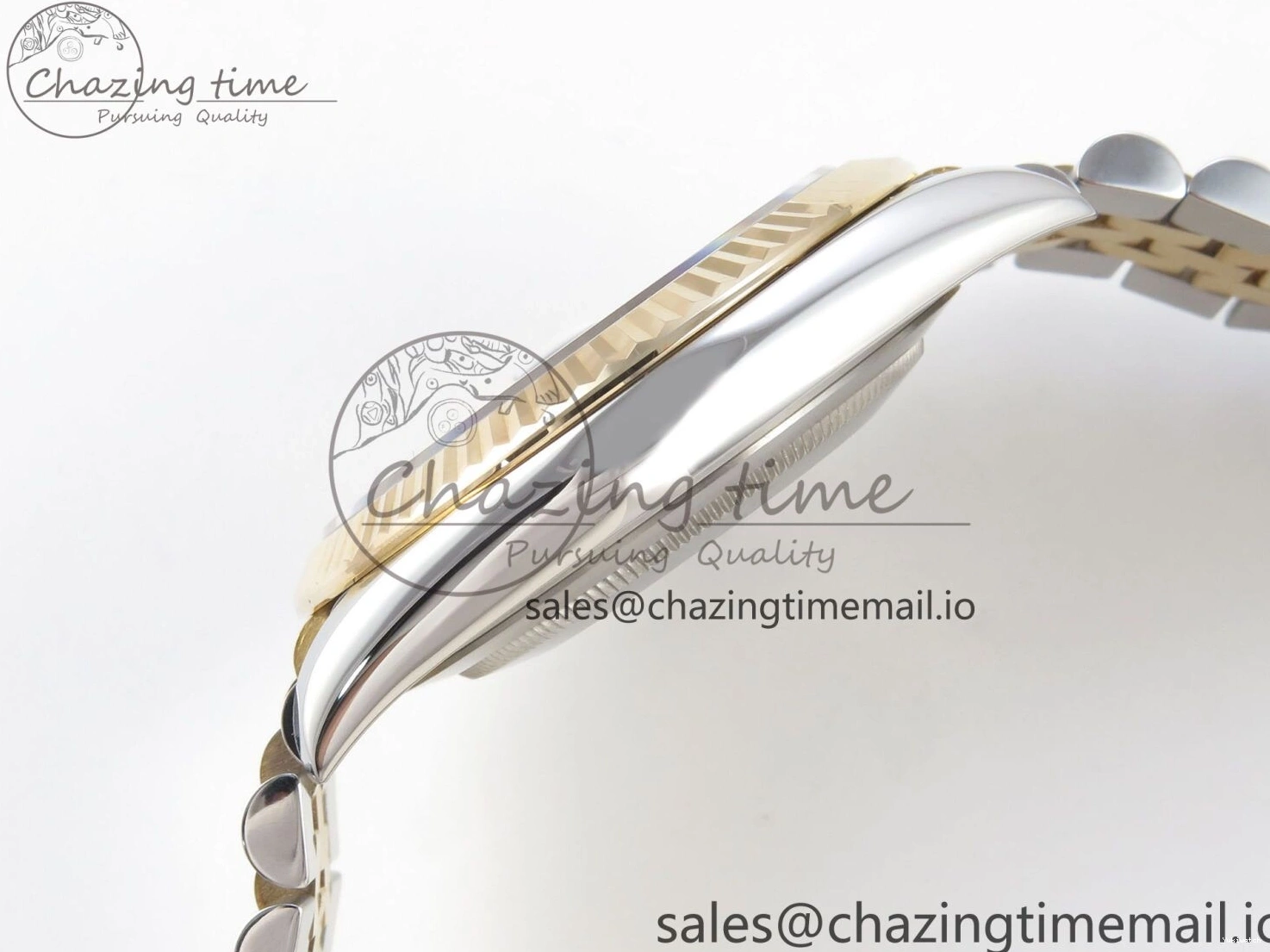 on Edition MOP DateJust White SS 41mm SS Bracelet Jubilee YG Dial Best 126333 3EF YG Diamond SA3235 1:1 0416